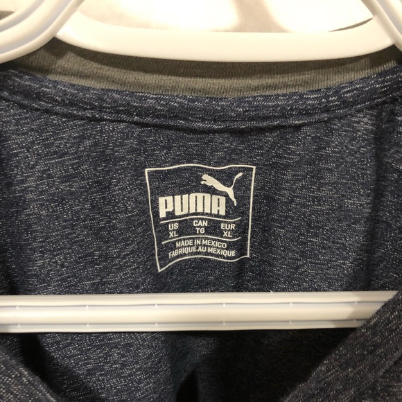 Blue / gray Puma t-shirt (Size XL) - Picture 3 of 3